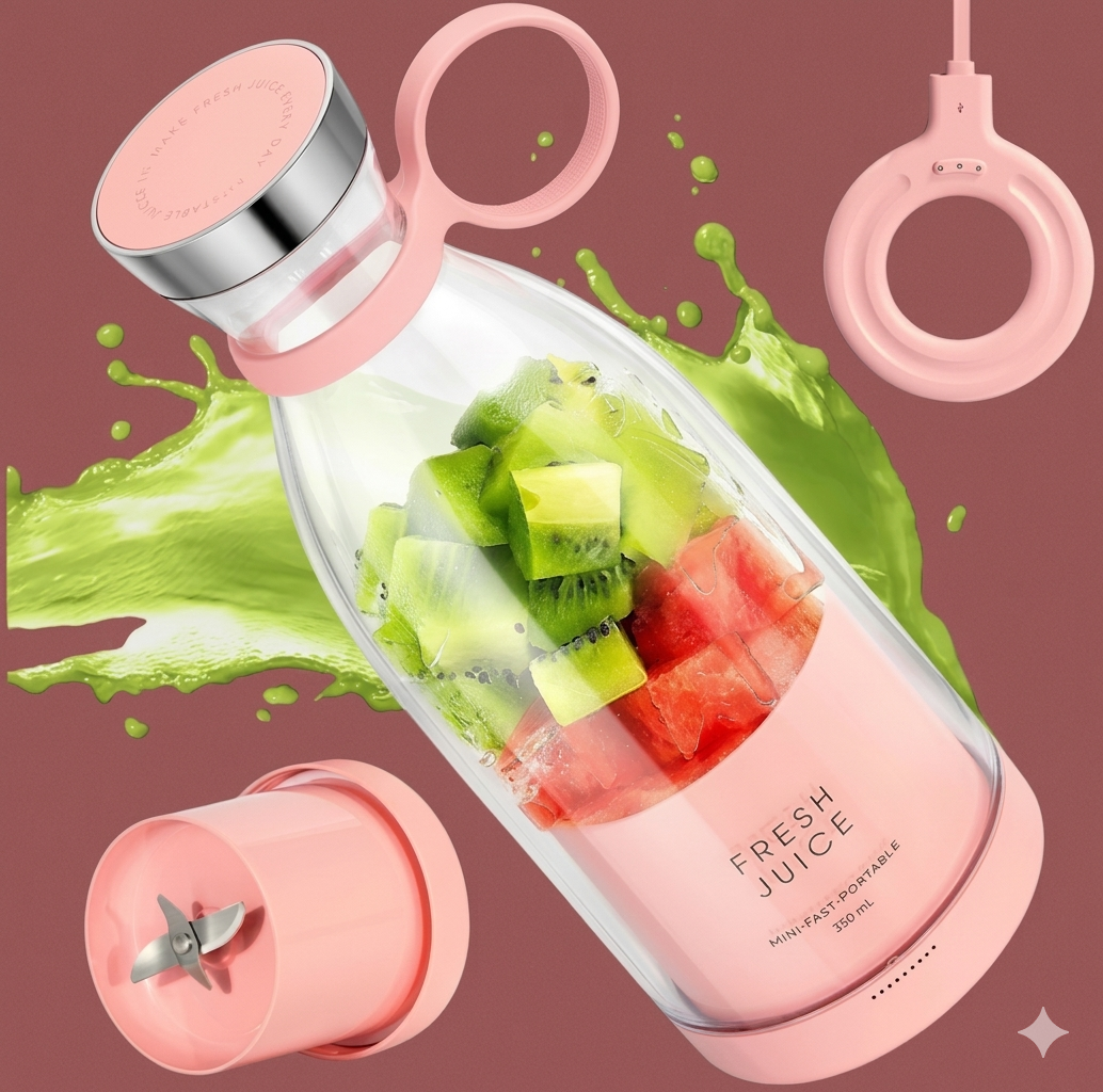 Electric Portable Mini Juicer Bottle